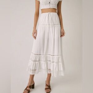NWT Commense Cotton Maxi Skirt